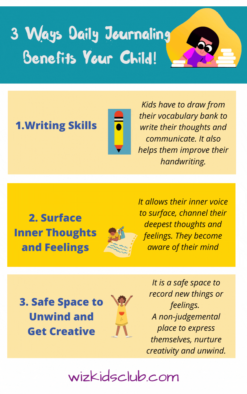 3 Ways daily journaling benefits your child